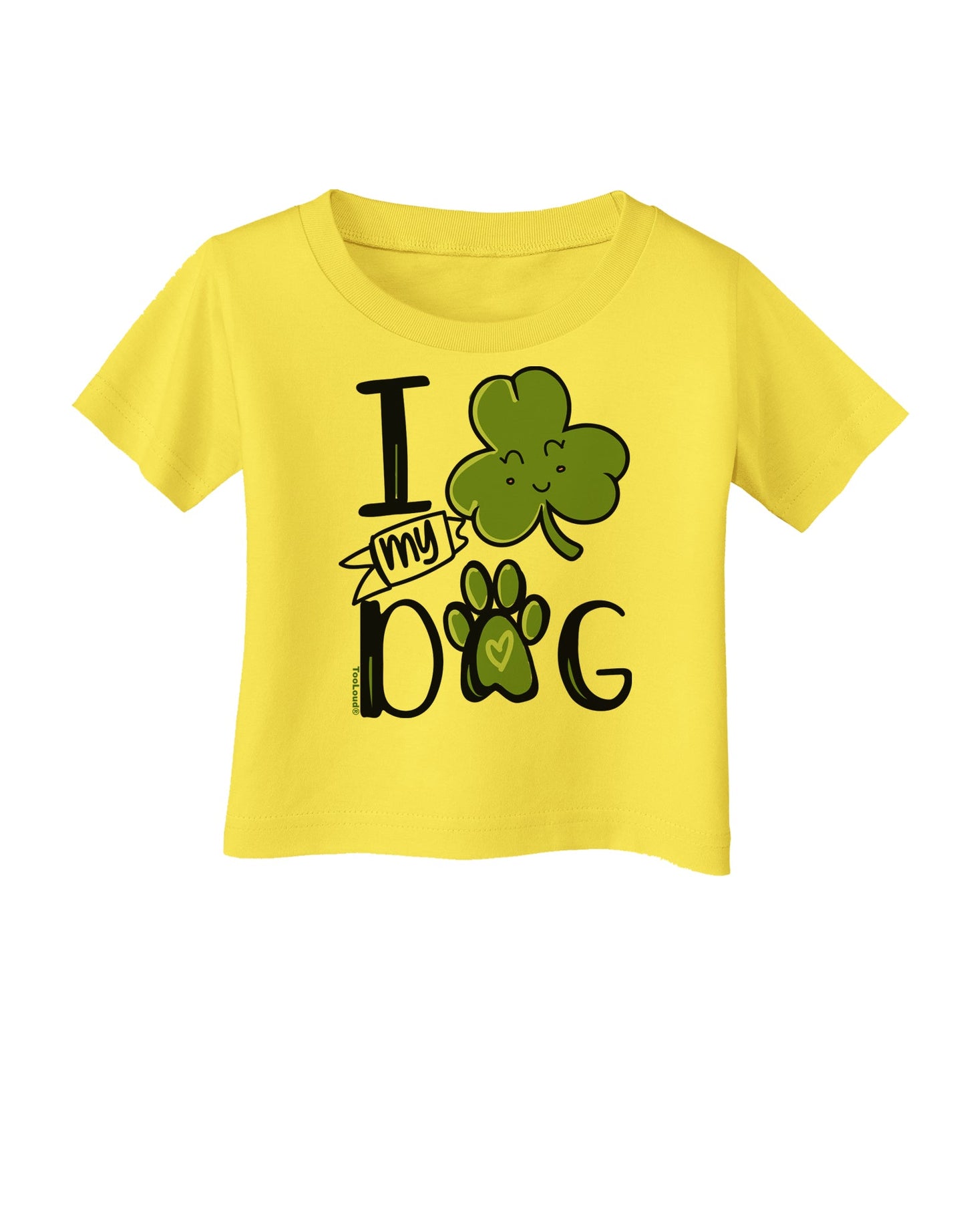 I Shamrock my Dog Infant T-Shirt-Infant T-Shirt-TooLoud-Yellow-06-Months-Davson Sales