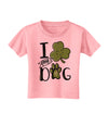 I Shamrock my Dog Toddler T-Shirt Candy Pink 4T Tooloud