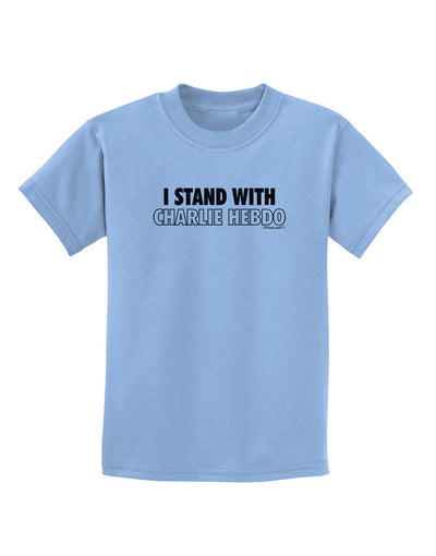 I Stand With Charlie Childrens T-Shirt by TooLoud-Childrens T-Shirt-TooLoud-Light-Blue-X-Small-Davson Sales