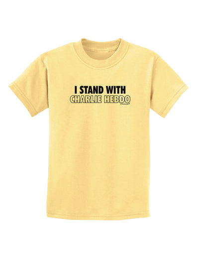 I Stand With Charlie Childrens T-Shirt by TooLoud-Childrens T-Shirt-TooLoud-Daffodil-Yellow-X-Small-Davson Sales