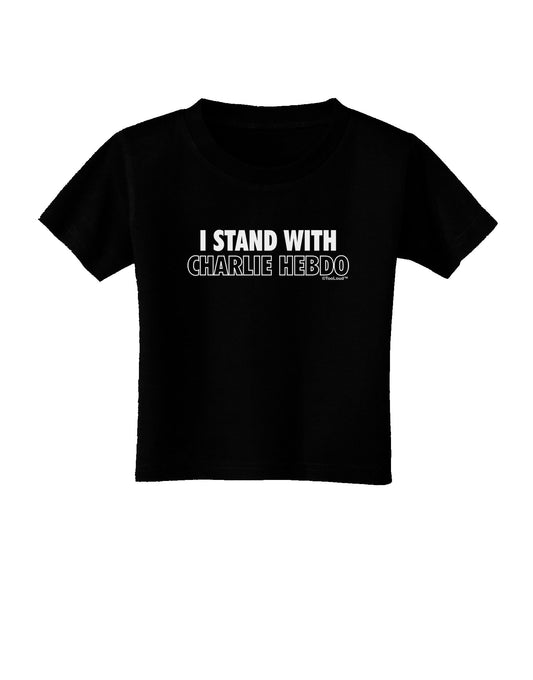 I Stand With Charlie Toddler T-Shirt Dark by TooLoud-Toddler T-Shirt-TooLoud-Black-2T-Davson Sales