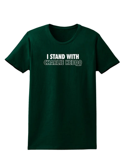 I Stand With Charlie Womens Dark T-Shirt by TooLoud-Womens T-Shirt-TooLoud-Forest-Green-Small-Davson Sales