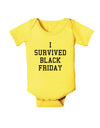 I Survived Black Friday Baby Romper Bodysuit-Baby Romper-TooLoud-Yellow-06-Months-Davson Sales