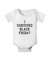 I Survived Black Friday Baby Romper Bodysuit-Baby Romper-TooLoud-White-06-Months-Davson Sales