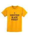 I Survived Black Friday Childrens T-Shirt-Childrens T-Shirt-TooLoud-Gold-X-Small-Davson Sales