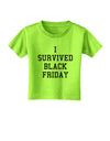 I Survived Black Friday Toddler T-Shirt-Toddler T-Shirt-TooLoud-Lime-Green-2T-Davson Sales