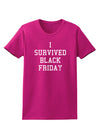 I Survived Black Friday Womens Dark T-Shirt-TooLoud-Hot-Pink-Small-Davson Sales