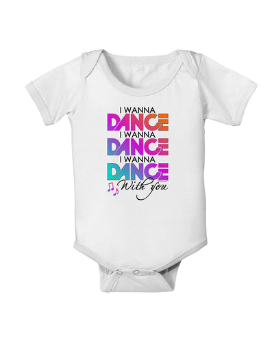 I Wanna Dance With You Baby Romper Bodysuit-Baby Romper-TooLoud-White-06-Months-Davson Sales