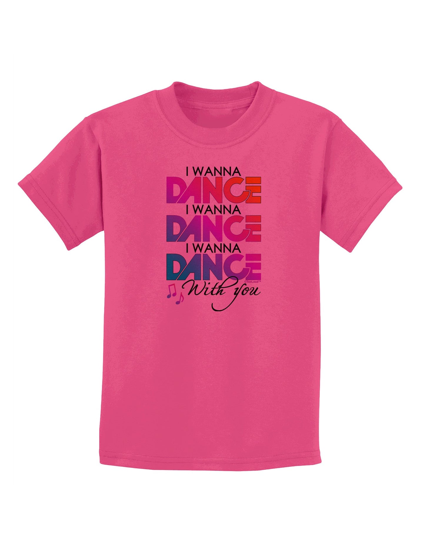I Wanna Dance With You Childrens T-Shirt-Childrens T-Shirt-TooLoud-Sangria-X-Small-Davson Sales
