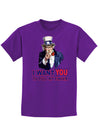 I Want You to Pull My Finger Childrens Dark T-Shirt-Childrens T-Shirt-TooLoud-Purple-X-Small-Davson Sales