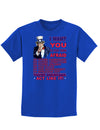 I Want You to Stop Being Afraid Childrens Dark T-Shirt-Childrens T-Shirt-TooLoud-Royal-Blue-X-Small-Davson Sales