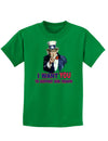 I Want You to Support Our Troops Childrens Dark T-Shirt-Childrens T-Shirt-TooLoud-Kelly-Green-X-Small-Davson Sales