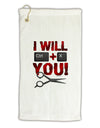 I Will Ctrl X You Micro Terry Gromet Golf Towel 16 x 25 inch-Golf Towel-TooLoud-White-Davson Sales