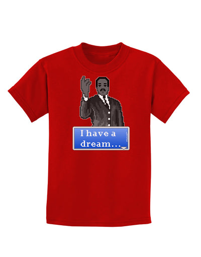 I have a Dream Pixel Art Childrens Dark T-Shirt by TooLoud-Childrens T-Shirt-TooLoud-Red-X-Small-Davson Sales