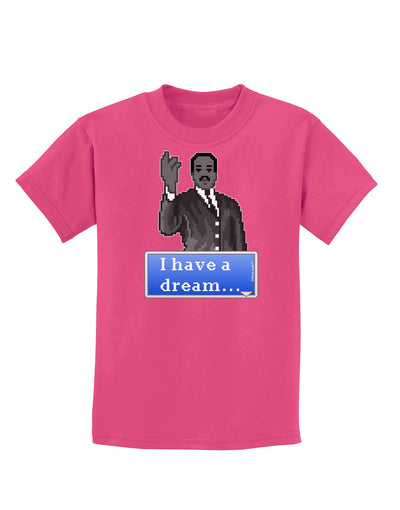 I have a Dream Pixel Art Childrens Dark T-Shirt by TooLoud-Childrens T-Shirt-TooLoud-Sangria-X-Small-Davson Sales