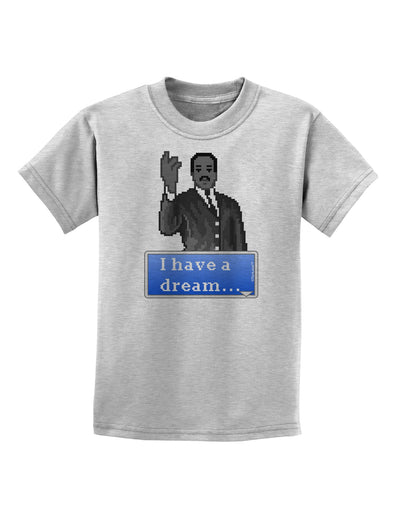 I have a Dream Pixel Art Childrens T-Shirt by TooLoud-Childrens T-Shirt-TooLoud-AshGray-X-Small-Davson Sales