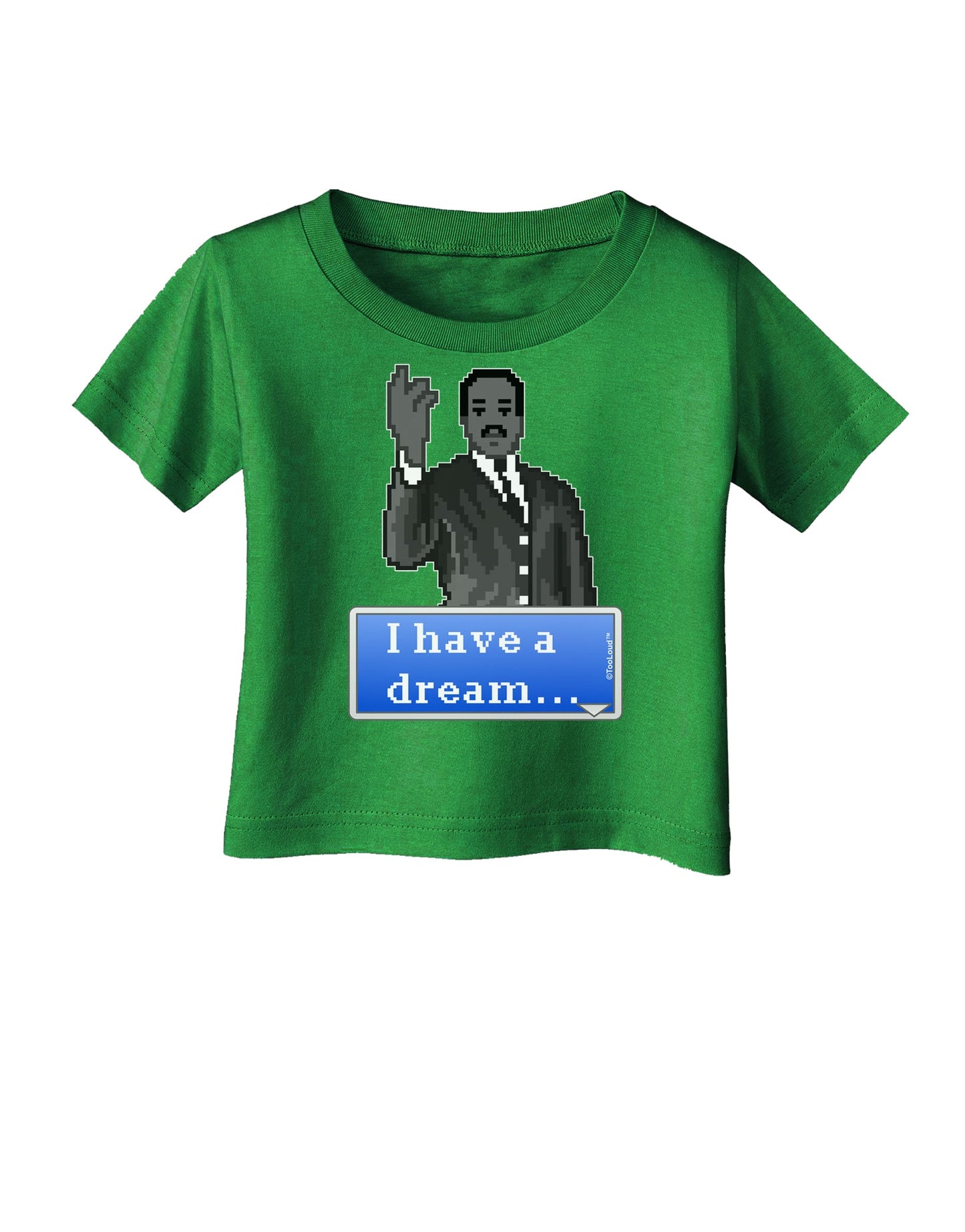 I have a Dream Pixel Art Infant T-Shirt Dark by TooLoud-Infant T-Shirt-TooLoud-Clover-Green-06-Months-Davson Sales