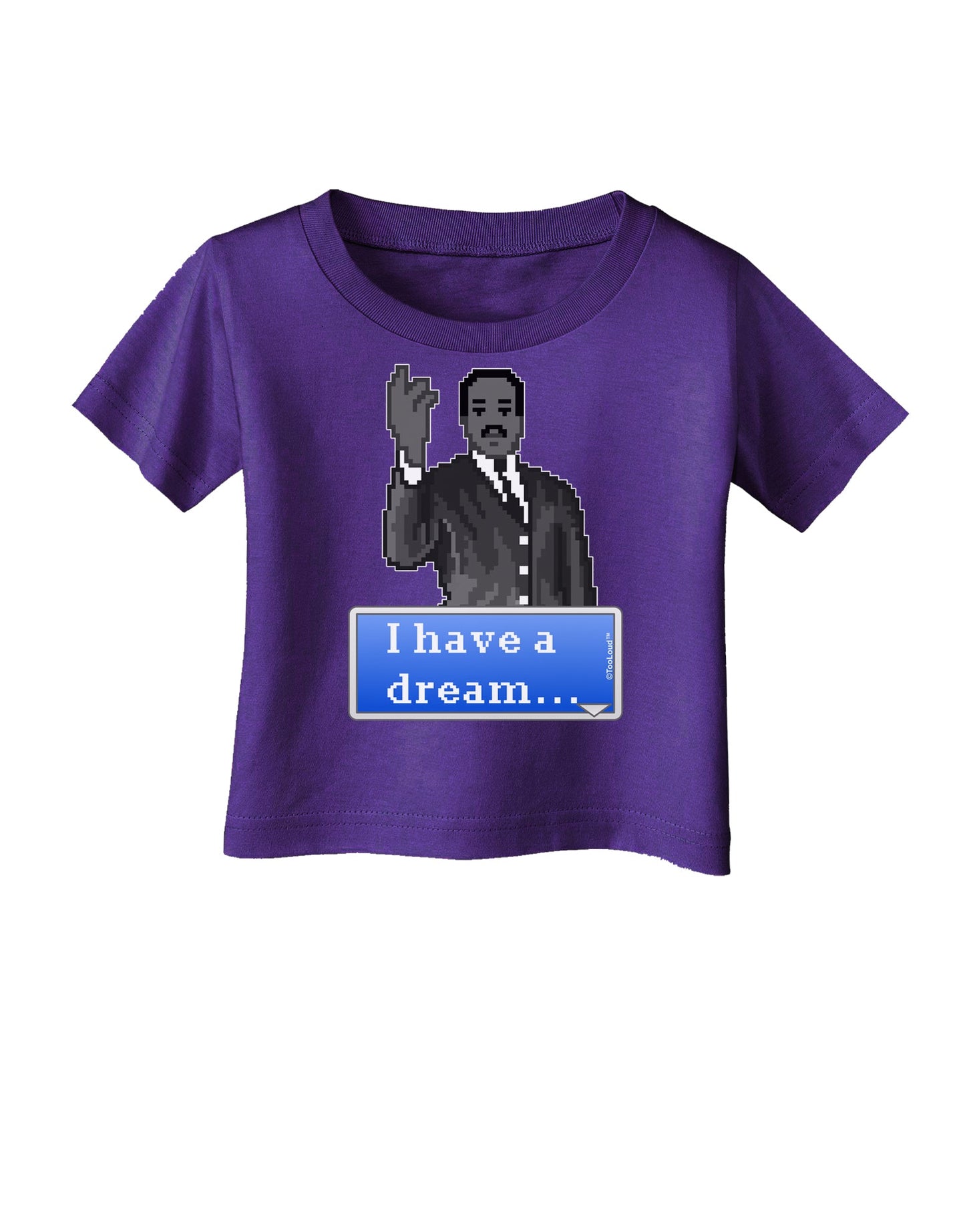 I have a Dream Pixel Art Infant T-Shirt Dark by TooLoud-Infant T-Shirt-TooLoud-Purple-06-Months-Davson Sales