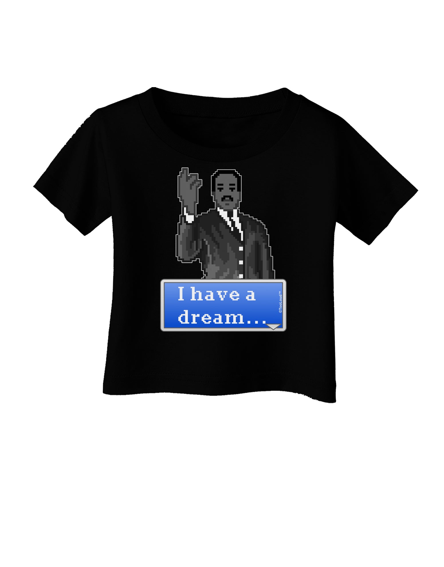 I have a Dream Pixel Art Infant T-Shirt Dark by TooLoud-Infant T-Shirt-TooLoud-Black-06-Months-Davson Sales