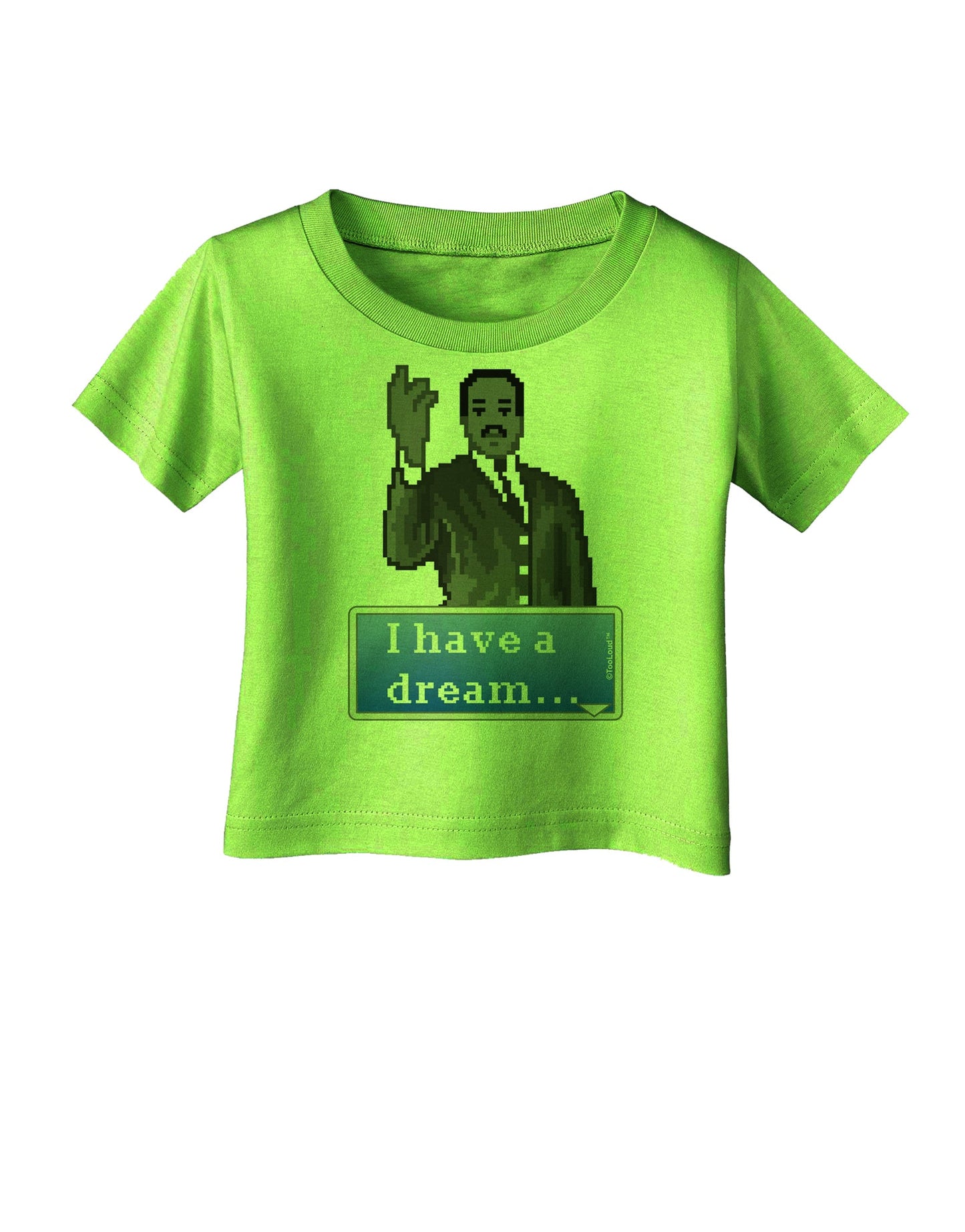 I have a Dream Pixel Art Infant T-Shirt by TooLoud-Infant T-Shirt-TooLoud-Lime-Green-06-Months-Davson Sales