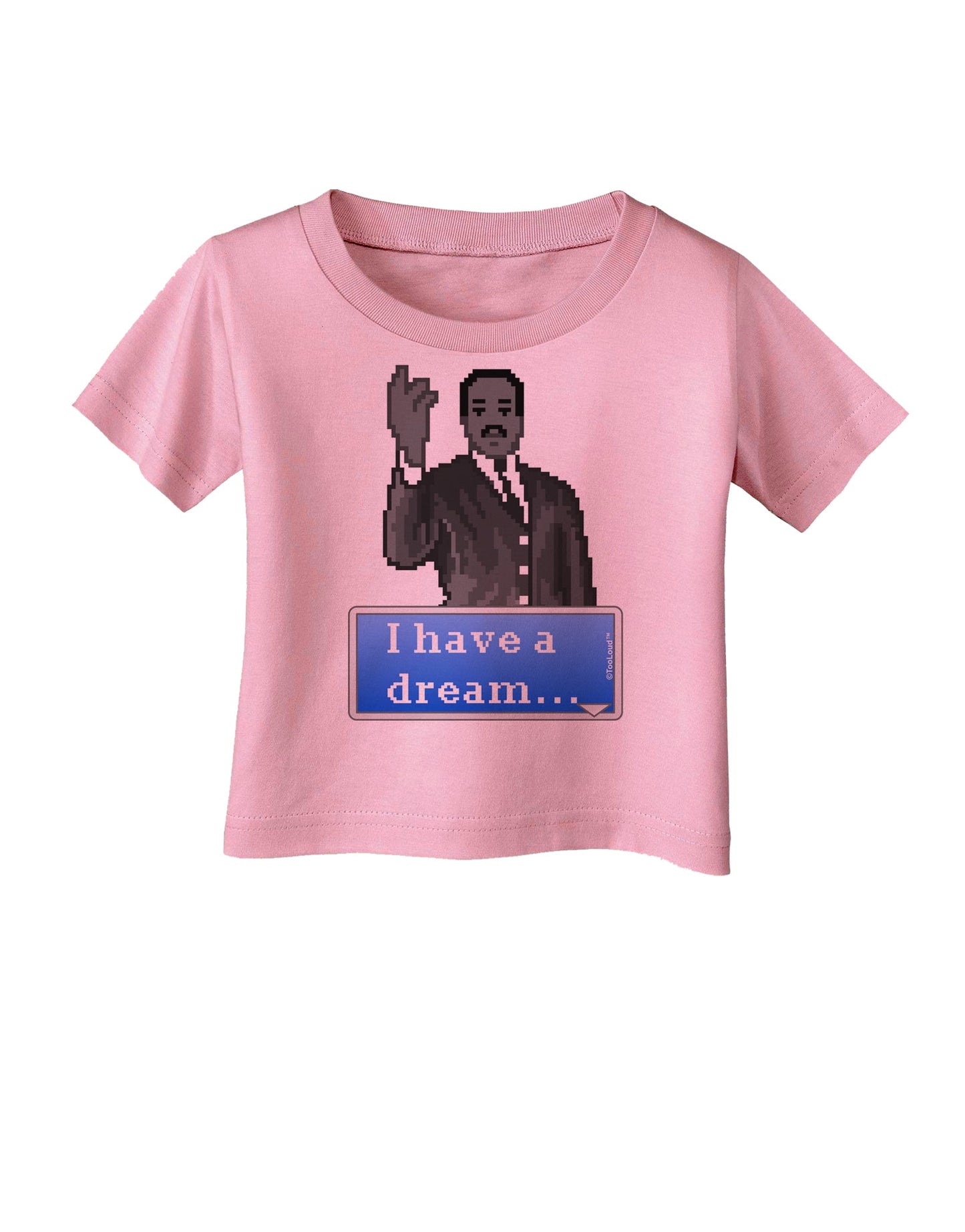 I have a Dream Pixel Art Infant T-Shirt by TooLoud-Infant T-Shirt-TooLoud-Candy-Pink-06-Months-Davson Sales