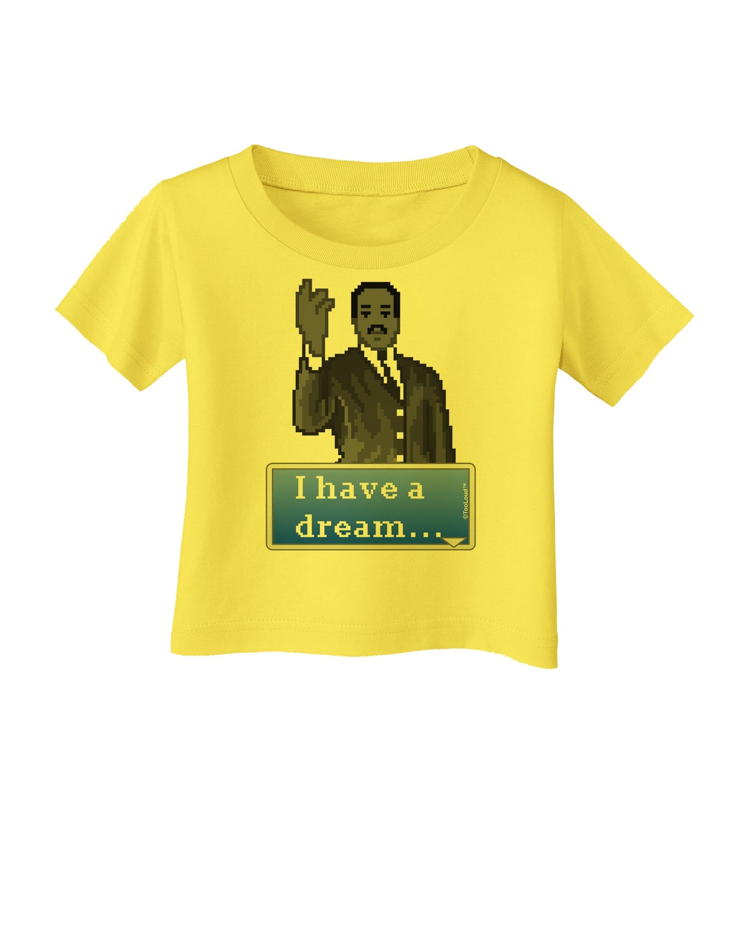 I have a Dream Pixel Art Infant T-Shirt by TooLoud-Infant T-Shirt-TooLoud-Yellow-06-Months-Davson Sales