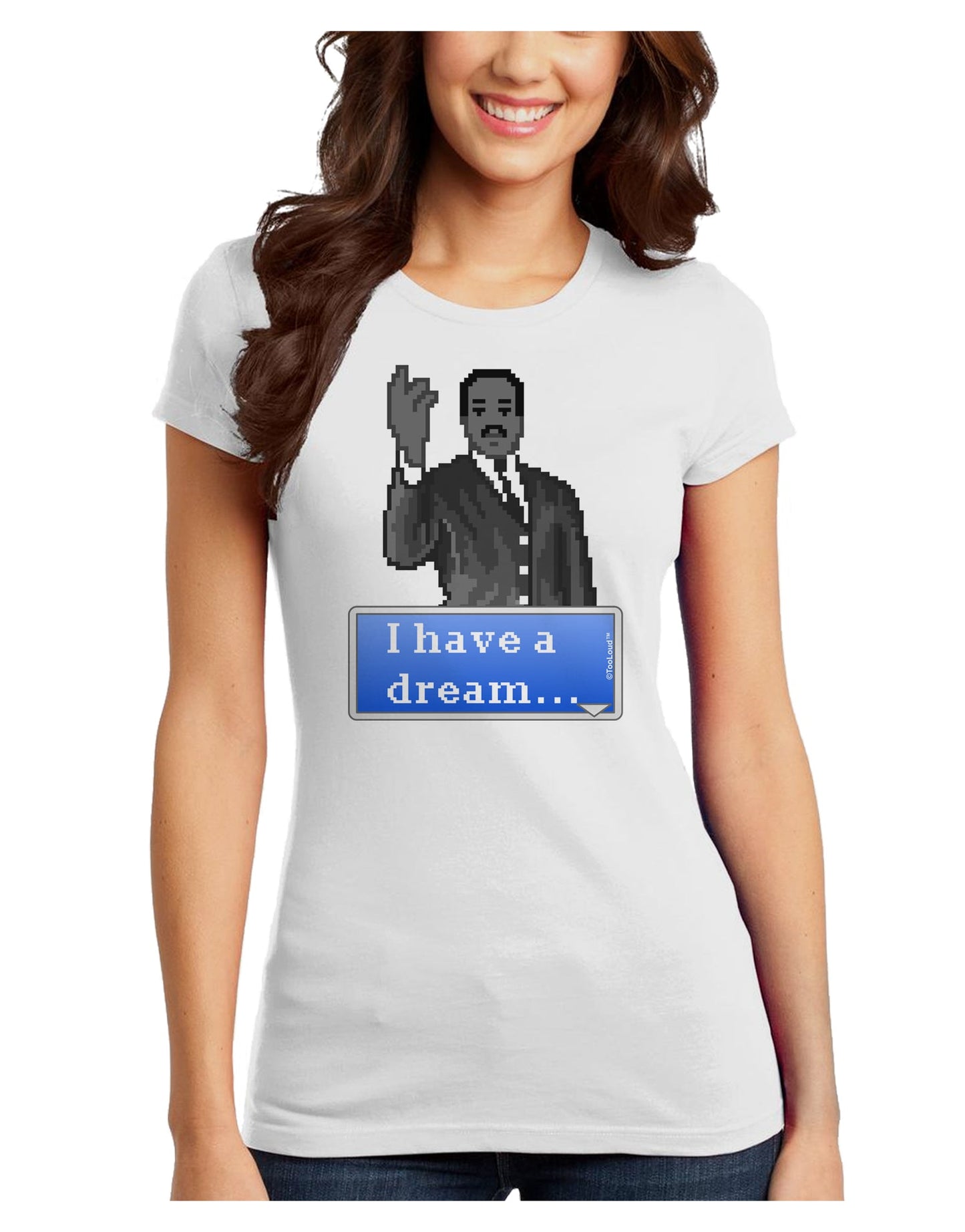 I have a Dream Pixel Art Juniors T-Shirt by TooLoud-Womens Juniors T-Shirt-TooLoud-White-Juniors Fitted X-Small-Davson Sales