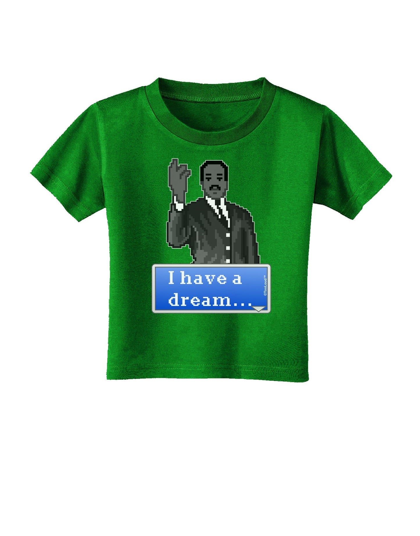 I have a Dream Pixel Art Toddler T-Shirt Dark by TooLoud-Toddler T-Shirt-TooLoud-Clover-Green-2T-Davson Sales