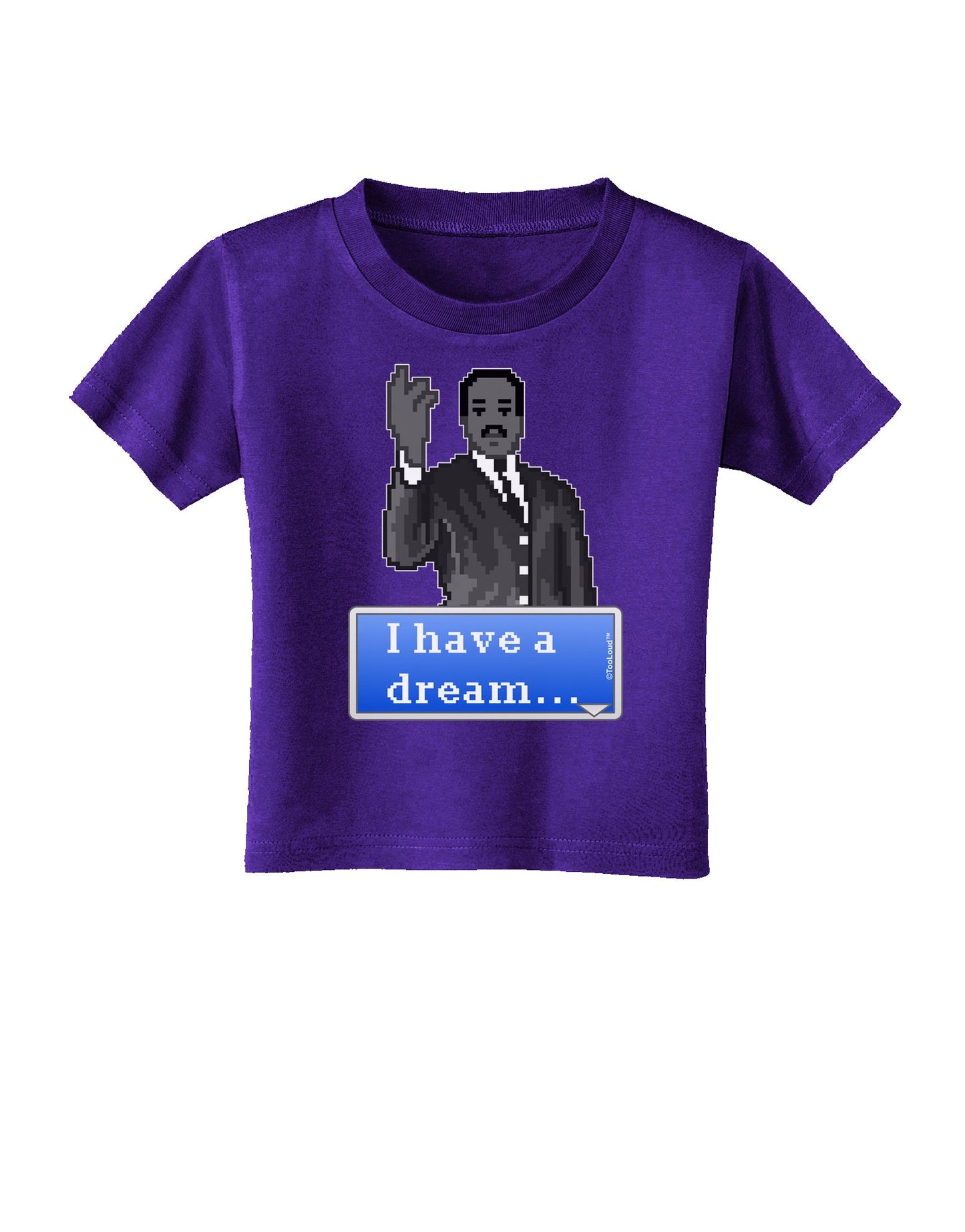 I have a Dream Pixel Art Toddler T-Shirt Dark by TooLoud-Toddler T-Shirt-TooLoud-Purple-2T-Davson Sales