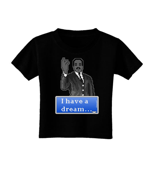 I have a Dream Pixel Art Toddler T-Shirt Dark by TooLoud-Toddler T-Shirt-TooLoud-Black-2T-Davson Sales