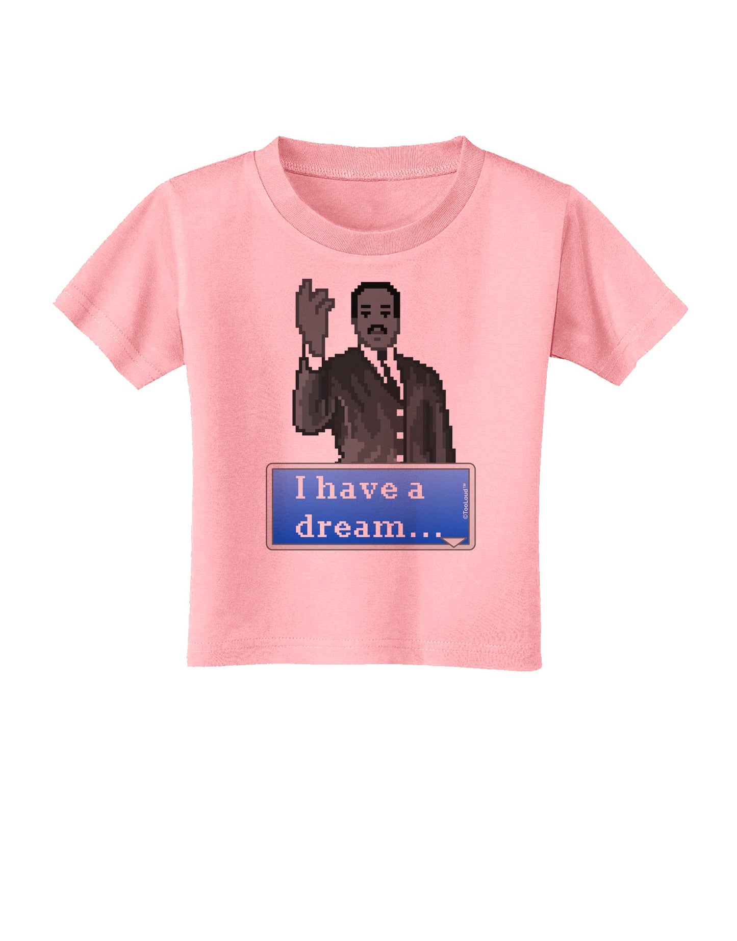 I have a Dream Pixel Art Toddler T-Shirt by TooLoud-Toddler T-Shirt-TooLoud-Candy-Pink-2T-Davson Sales