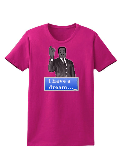 I have a Dream Pixel Art Womens Dark T-Shirt by TooLoud-Womens T-Shirt-TooLoud-Hot-Pink-Small-Davson Sales