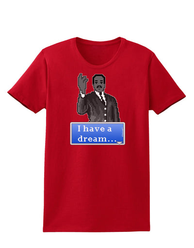 I have a Dream Pixel Art Womens Dark T-Shirt by TooLoud-Womens T-Shirt-TooLoud-Red-X-Small-Davson Sales