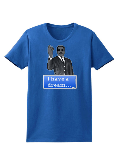 I have a Dream Pixel Art Womens Dark T-Shirt by TooLoud-Womens T-Shirt-TooLoud-Royal-Blue-X-Small-Davson Sales