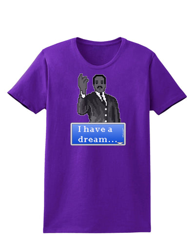 I have a Dream Pixel Art Womens Dark T-Shirt by TooLoud-Womens T-Shirt-TooLoud-Purple-X-Small-Davson Sales