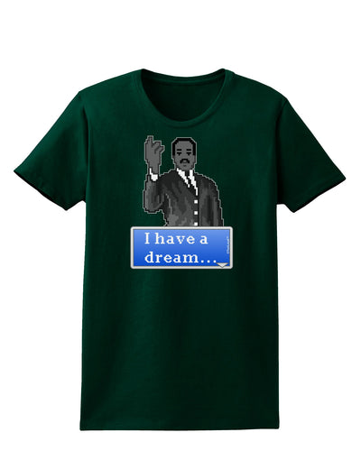 I have a Dream Pixel Art Womens Dark T-Shirt by TooLoud-Womens T-Shirt-TooLoud-Forest-Green-Small-Davson Sales