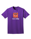 I love BBQ Ribs Adult Dark T-Shirt-Mens T-Shirt-TooLoud-Purple-Small-Davson Sales