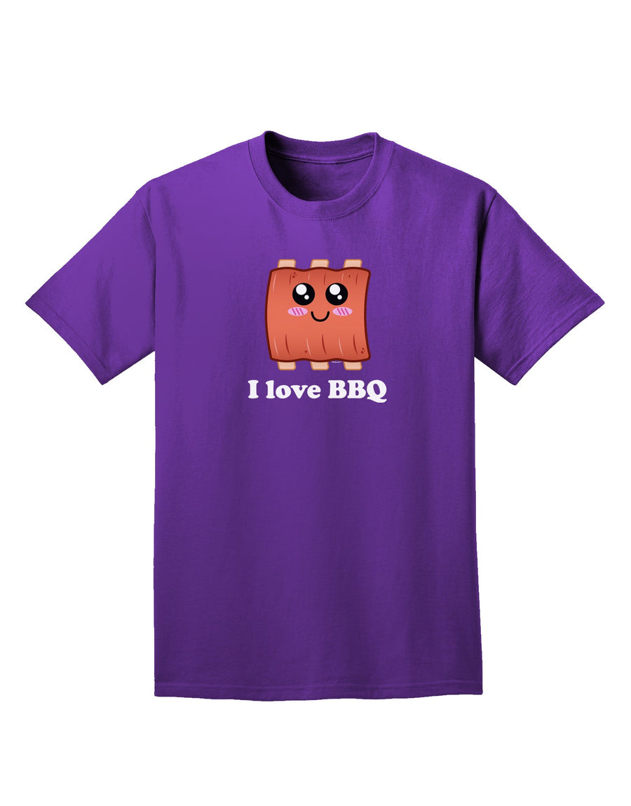 I love BBQ Ribs Adult Dark T-Shirt-Mens T-Shirt-TooLoud-Black-Small-Davson Sales