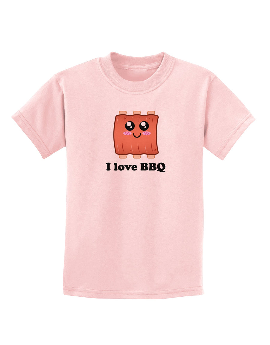 I love BBQ Ribs Childrens T-Shirt-Childrens T-Shirt-TooLoud-White-X-Small-Davson Sales