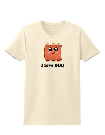 I love BBQ Ribs Womens T-Shirt-Womens T-Shirt-TooLoud-Natural-X-Small-Davson Sales