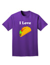 I love Tacos Adult Dark T-Shirt-Mens T-Shirt-TooLoud-Purple-Small-Davson Sales