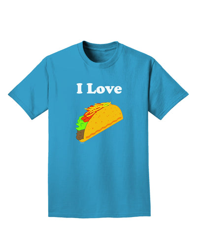 I love Tacos Adult Dark T-Shirt-Mens T-Shirt-TooLoud-Turquoise-Small-Davson Sales