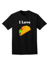 I love Tacos Adult Dark T-Shirt-Mens T-Shirt-TooLoud-Black-Small-Davson Sales