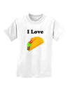 I love Tacos Childrens T-Shirt-Childrens T-Shirt-TooLoud-White-X-Small-Davson Sales