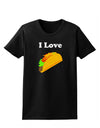 I love Tacos Womens Dark T-Shirt-TooLoud-Black-X-Small-Davson Sales