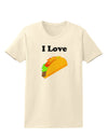 I love Tacos Womens T-Shirt-Womens T-Shirt-TooLoud-Natural-X-Small-Davson Sales