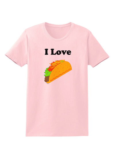 I love Tacos Womens T-Shirt-Womens T-Shirt-TooLoud-PalePink-X-Small-Davson Sales