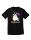 I love Unicorns Adult Dark T-Shirt-Mens T-Shirt-TooLoud-Black-Small-Davson Sales