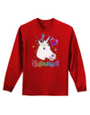 I love Unicorns Adult Long Sleeve Dark T-Shirt-TooLoud-Red-Small-Davson Sales