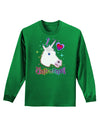 I love Unicorns Adult Long Sleeve Dark T-Shirt-TooLoud-Kelly-Green-Small-Davson Sales